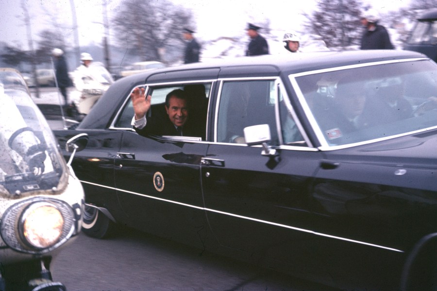 US - President Richard Nixon in Berlin